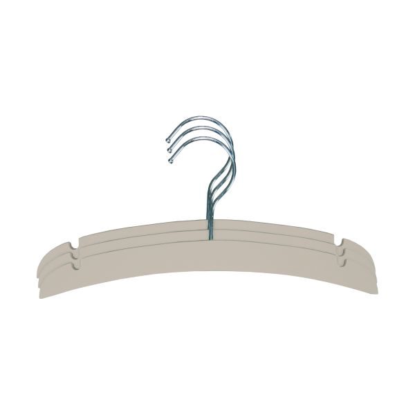 TWF Kledinghanger - 3 Stuks - Hout Clay