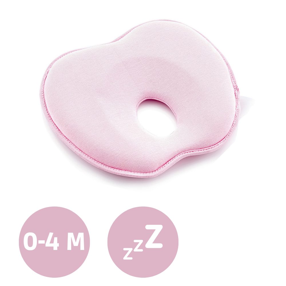 Afplatkussen Babyjem Flat Head Kussen Roze