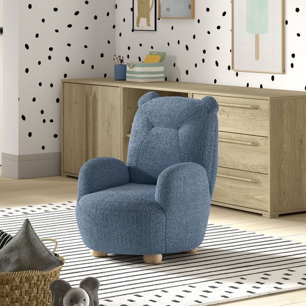 Jaxx Kinderfauteuil - Rocky - Beer - Blauw – foto 4