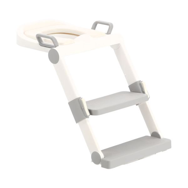 Puck Toilet Trainer Opvouwbaar - Wit/Grijs – foto 3
