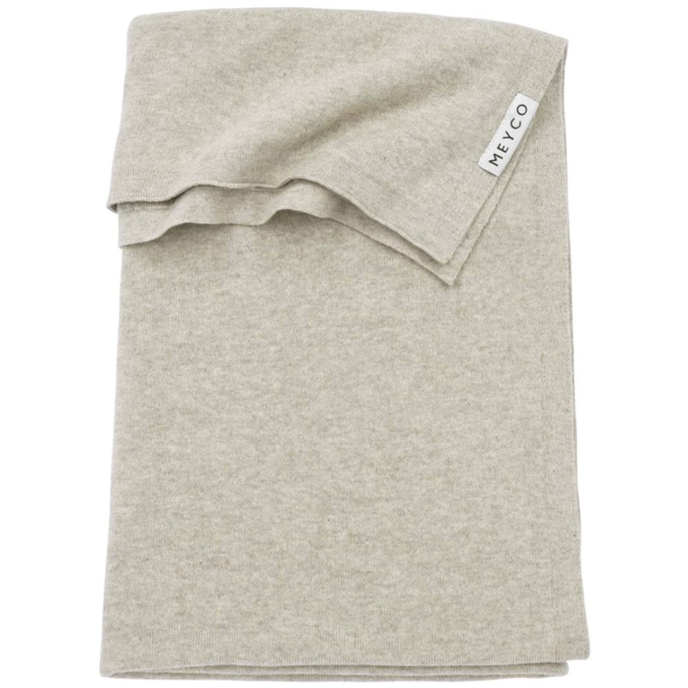 Meyco ledikantdeken sand melange - Sandbrown