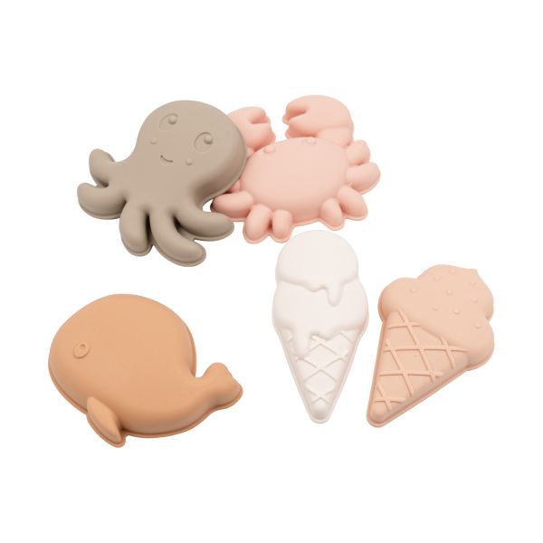 Bamboom Strandvormpjes – Set van 4 - Pink