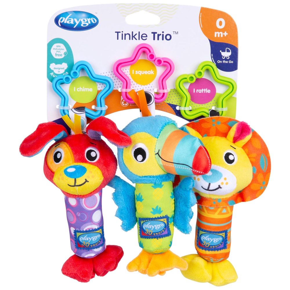 Playgro hangspeeltje Tinkle Trio - Multi