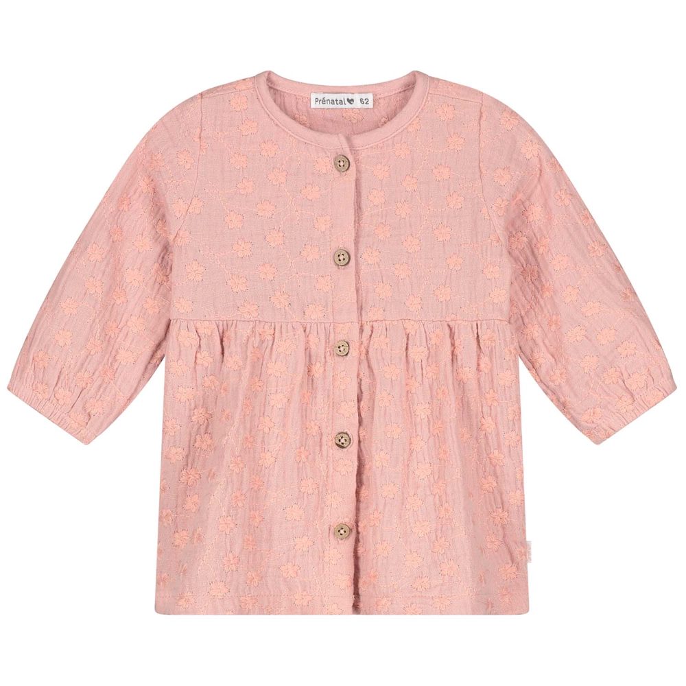 Prénatal newborn jurk mousseline - Pink