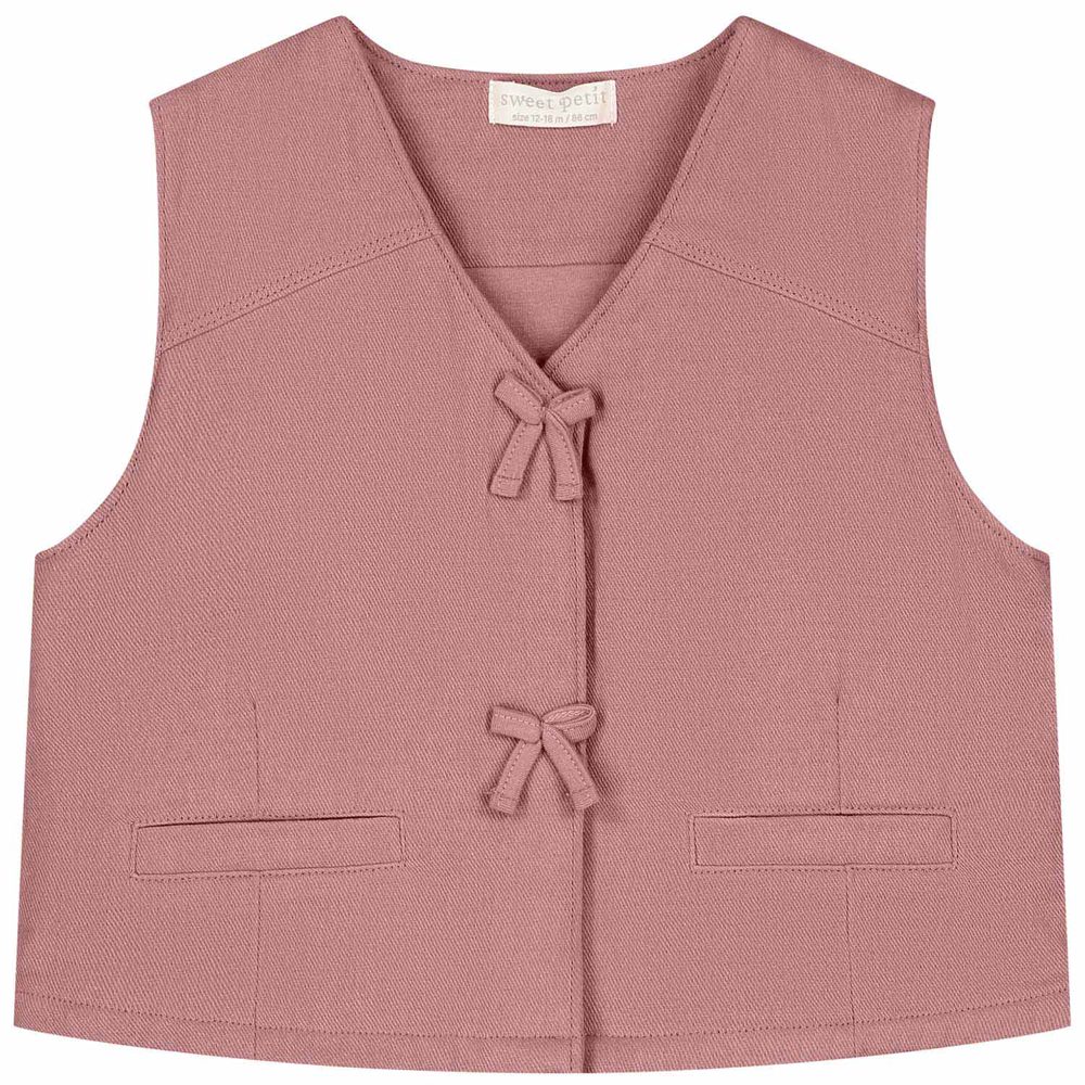Sweet Petit baby gilet Giulia - Orange Red