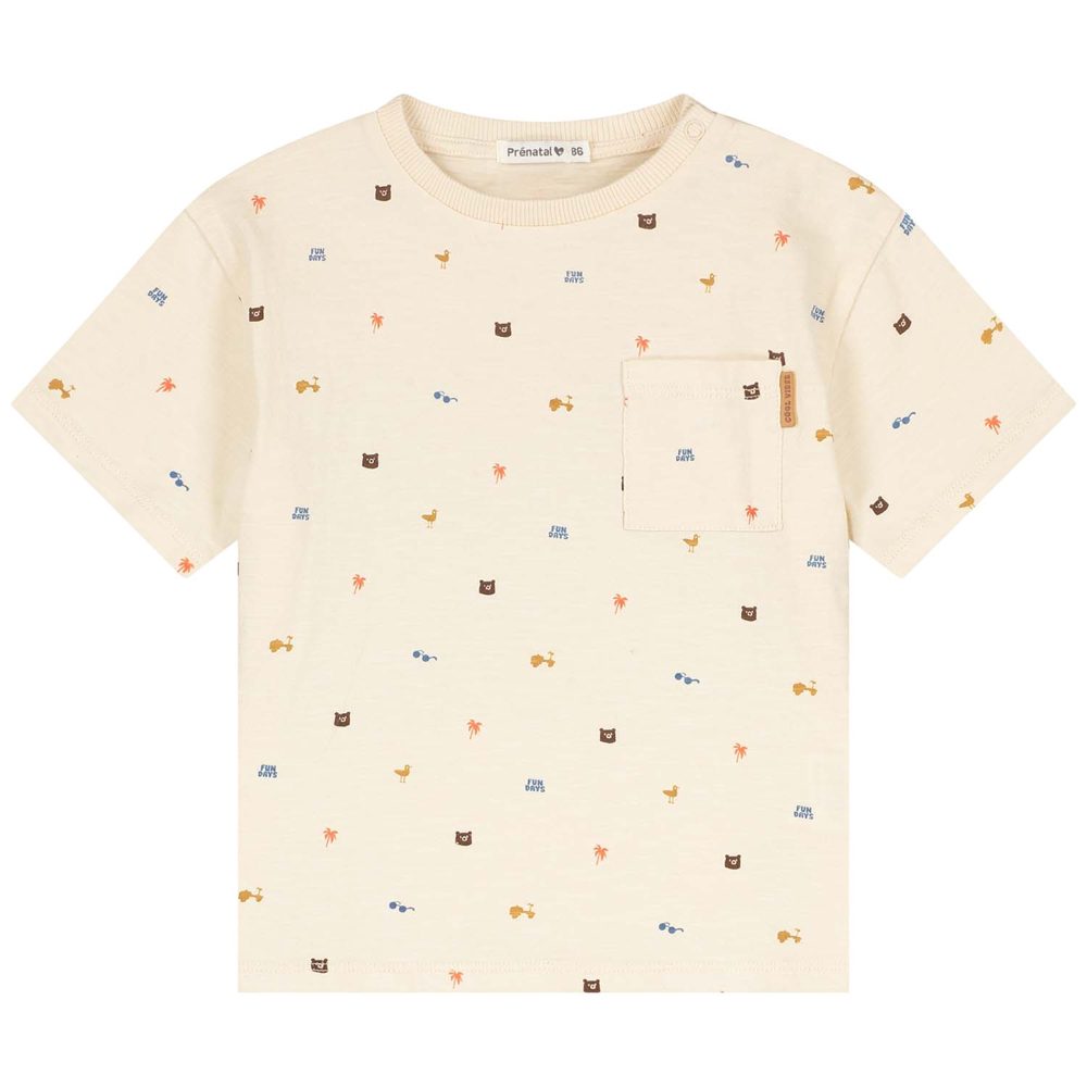 Prénatal baby shirt - Soft Ecru
