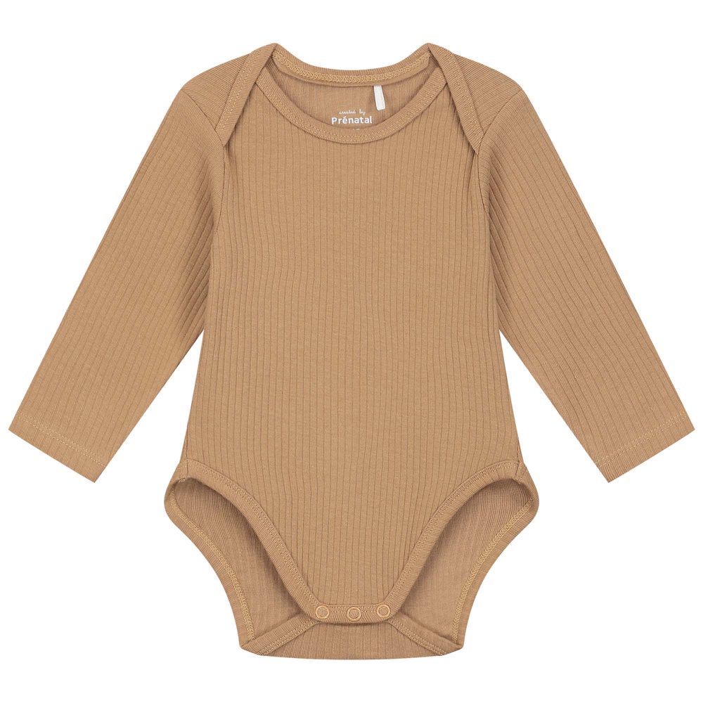 Prénatal romper rib - Dark Sand Brown