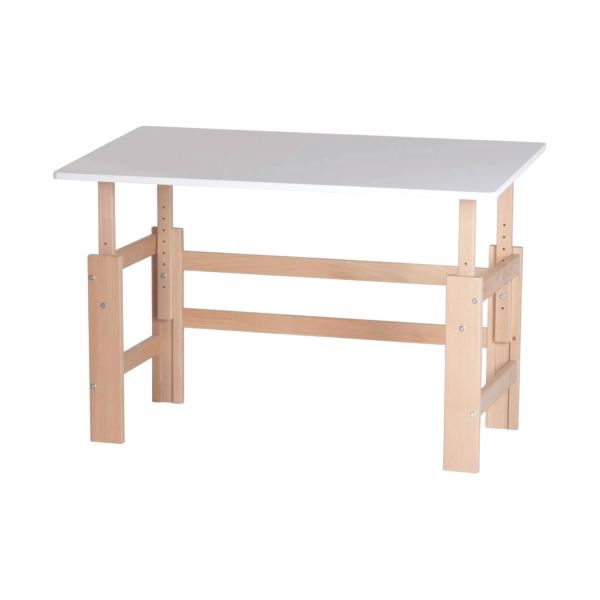 Manis-H Verstelbaar Bureau - 140 cm - White