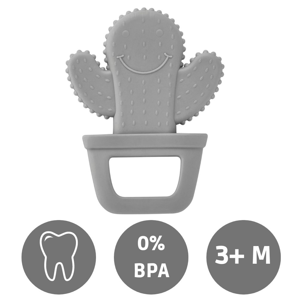 Bijtspeeltje Babyjem Cactus Grey