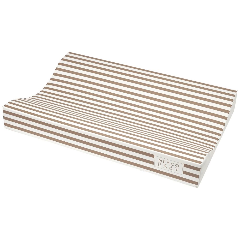 Meyco aankleedkussen - Fat Stripes Taupe