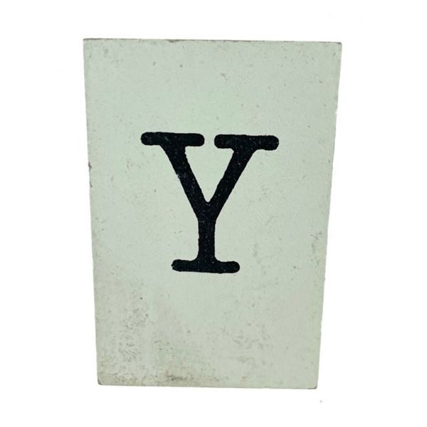 CottonCounts Letter Y - Wit