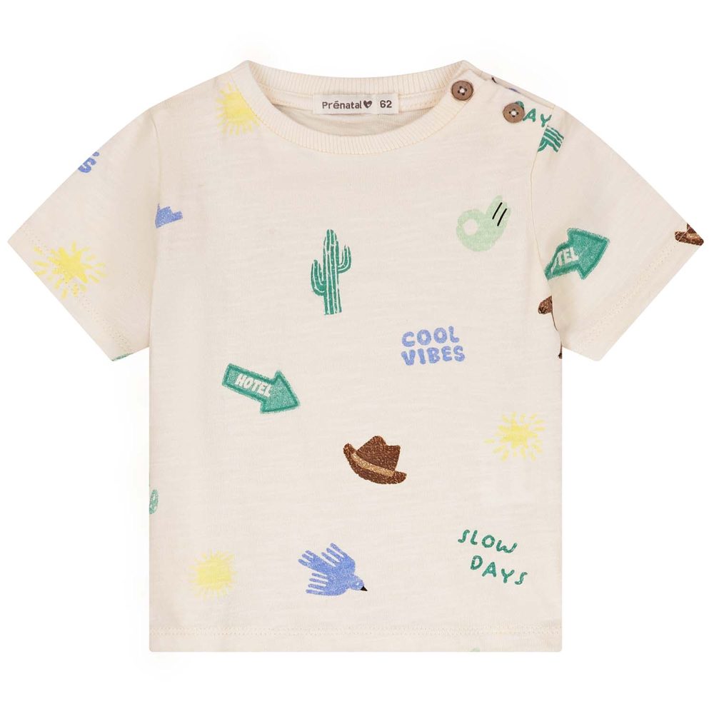 Prénatal baby shirt - Dark Off-White