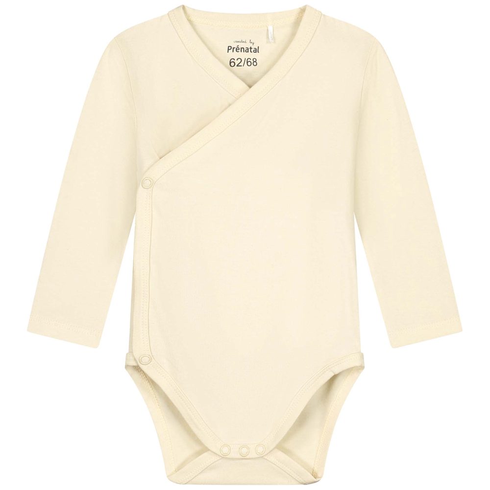 Prénatal basis romper met overslag - Light Ecru