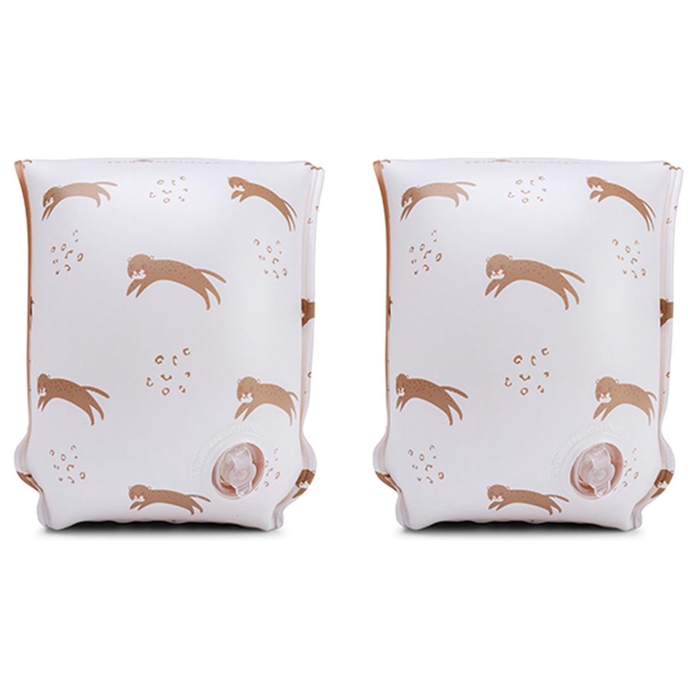 Swim Essentials zwemvleugels Leopard 0-2 jaar - Ecru