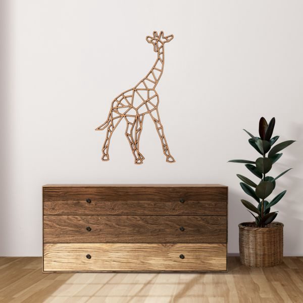 Casa Sentir Giraffe Wanddecoratie - Medium - Naturel