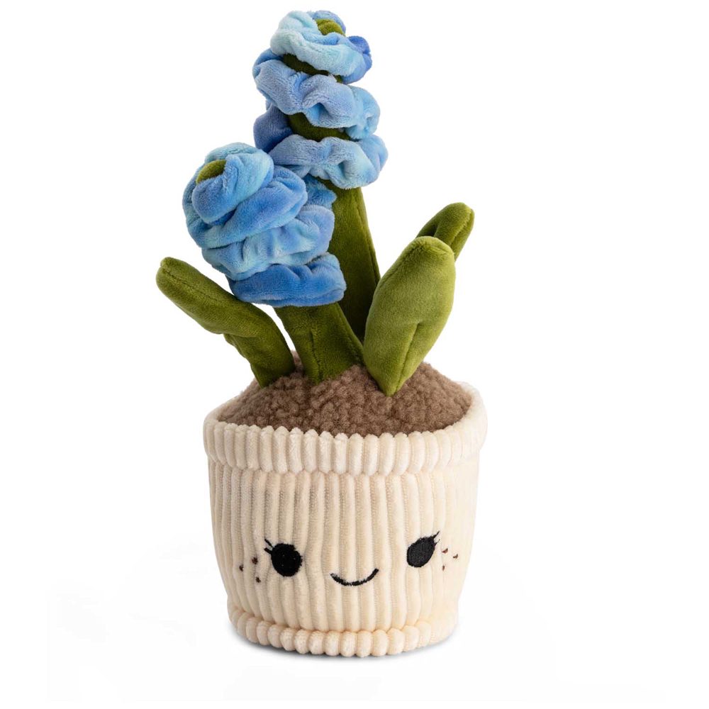 Pluche plant hyacint 29cm - Blue