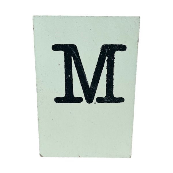 CottonCounts Letter M - Wit