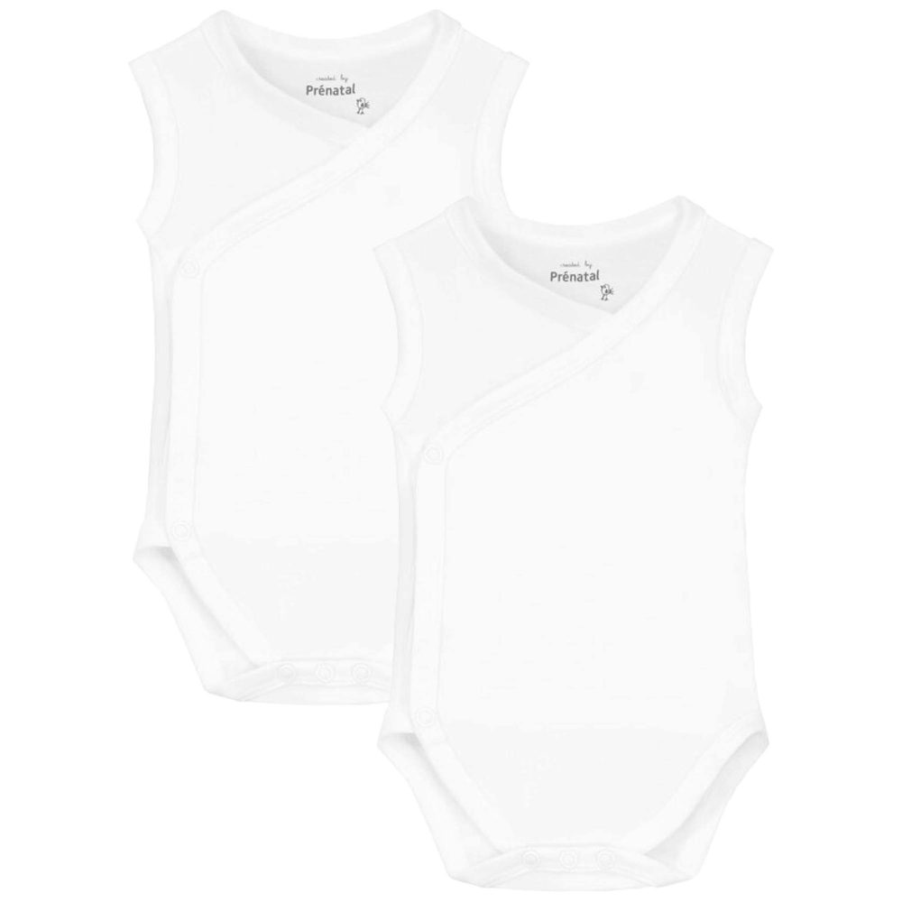 Prénatal overslag romper 2 stuks - White