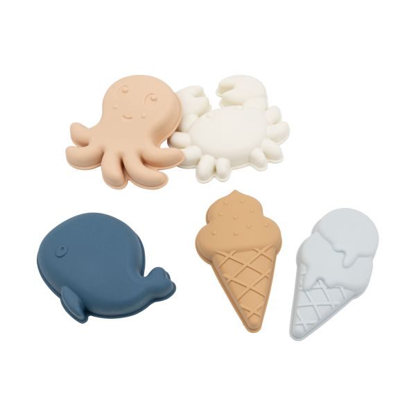 Bamboom Strandvormpjes – Set van 4 - Blue
