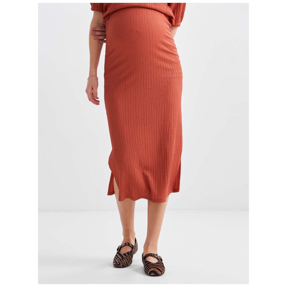 Prénatal zwangerschapsrok - Warm Orange