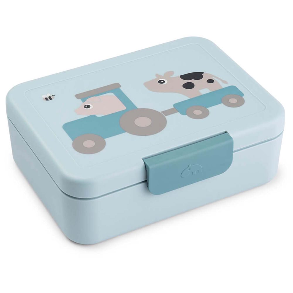 Done By Deer lunchbox Tiny Farm - Blue