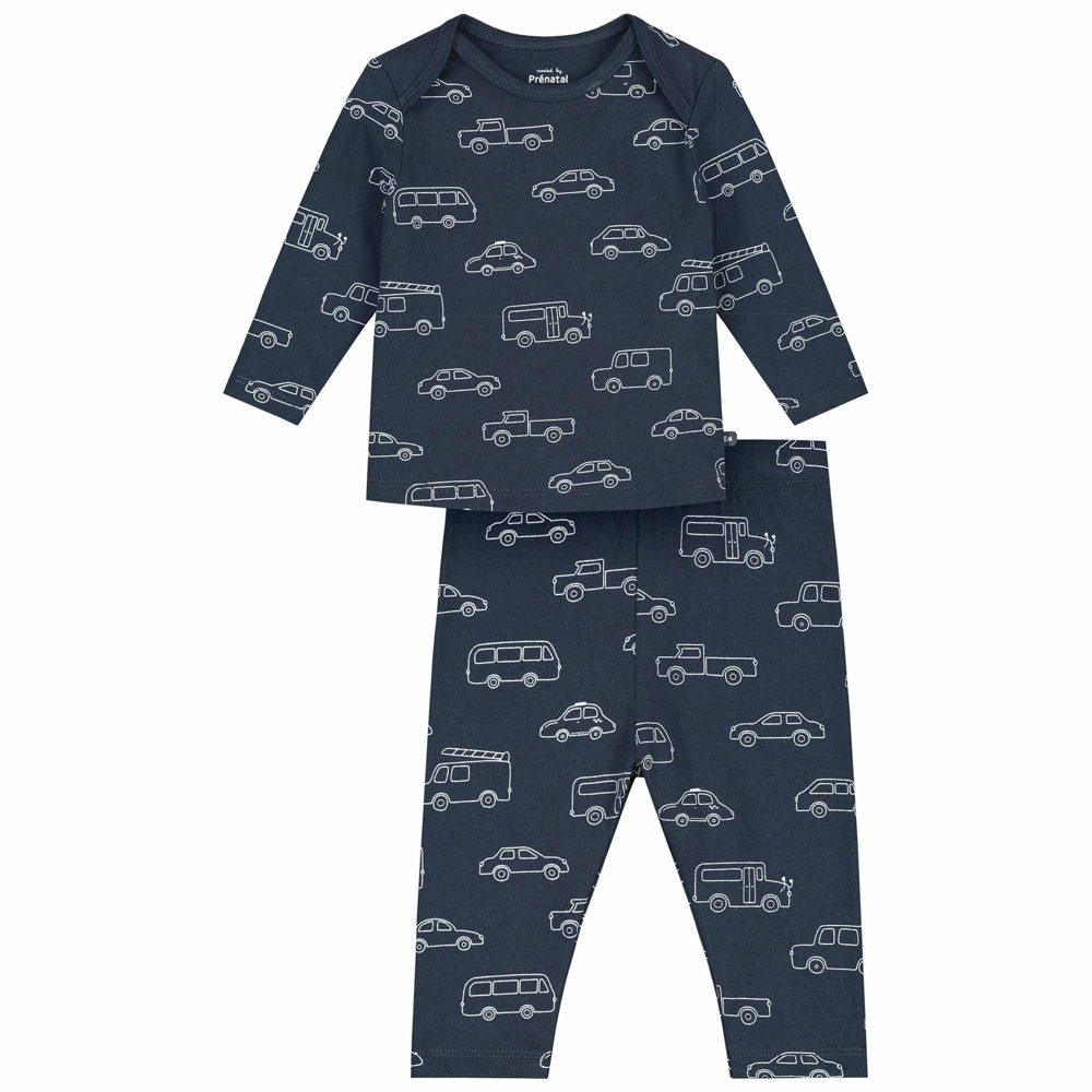 Prénatal baby pyjama auto's - Dark Bluegrey